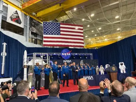Artemis II astronauts receive the Congressional Space Medal of Honor at NASA's Johnson Space Center