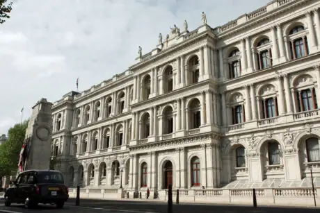 The UK Foreign, Commonwealth and Development Office building in London