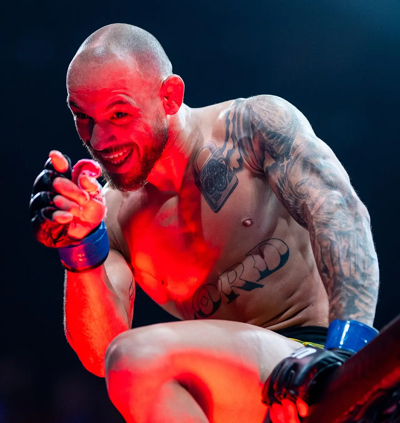 Jean Silva competing at UFC 314 in Miami in April 2025