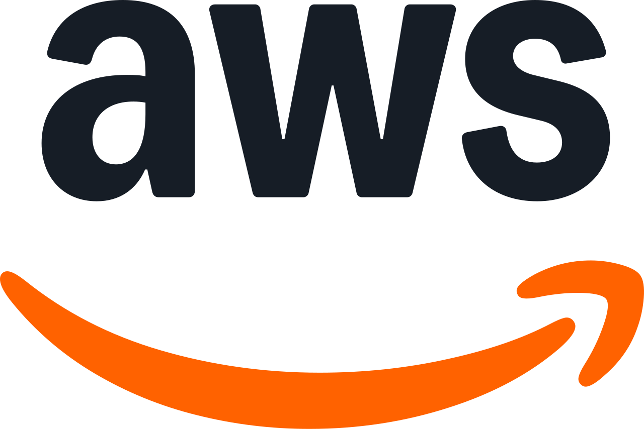 Amazon Web Services logo with orange smile arrow