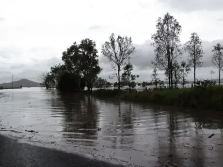 Archive flooded Queensland highway, not the 2026 Morayfield rescue