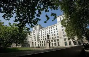 UK Ministry of Defence building in London, an illustrative archive image.
